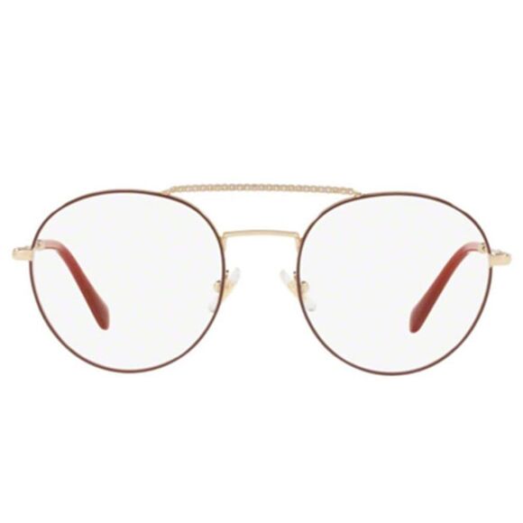 Miu Miu women Oval Demo Lens Eyeglasses MU51RV R1J101 - Picture 2 of 4